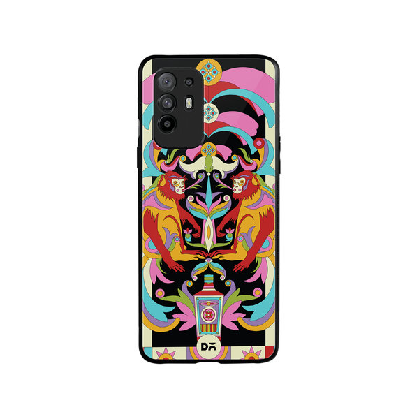 

DailyObjects Bandar Mela Glass Case Cover For Oppo F19 Pro Plus