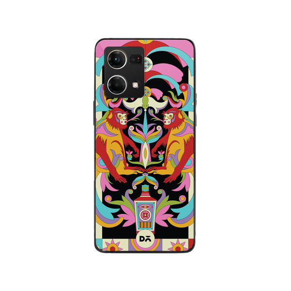 

DailyObjects Bandar Mela Glass Case Cover For Oppo Reno 7