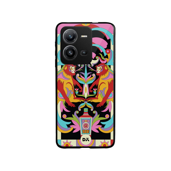 

DailyObjects Bandar Mela Glass Case Cover For Vivo V25