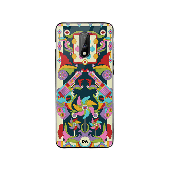

DailyObjects Bandook Mela Glass Case Cover For OnePlus 7