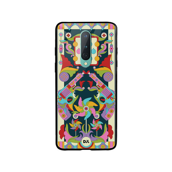 

DailyObjects Bandook Mela Glass Case Cover For OnePlus 8