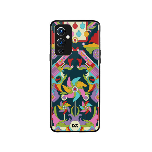 

DailyObjects Bandook Mela Glass Case Cover For OnePlus 9