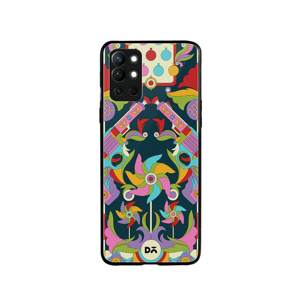 

DailyObjects Bandook Mela Glass Case Cover For OnePlus 9R