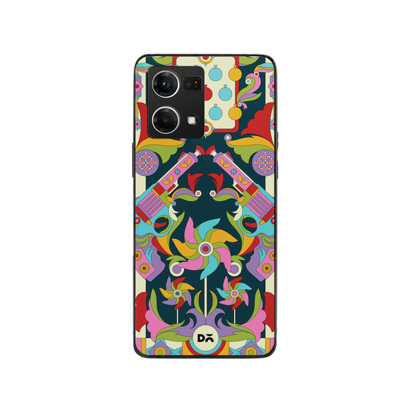 

DailyObjects Bandook Mela Glass Case Cover For Oppo F21 Pro