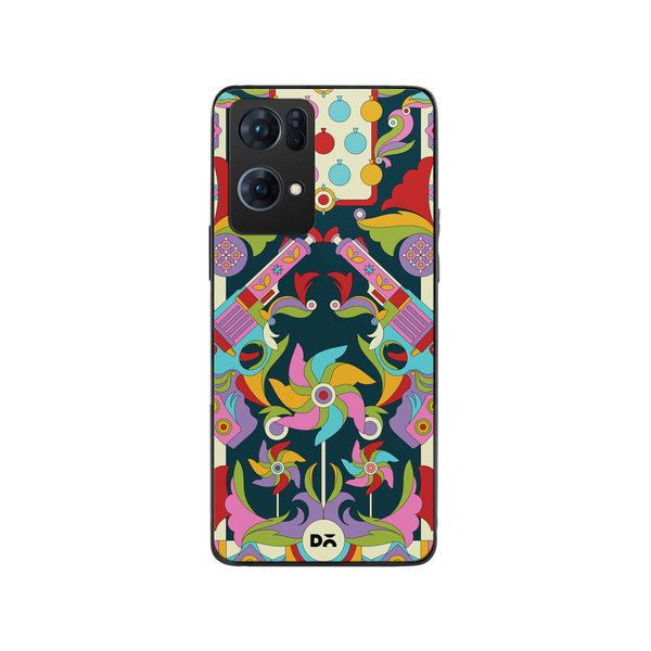 

DailyObjects Bandook Mela Glass Case Cover For Oppo Reno 7 Pro