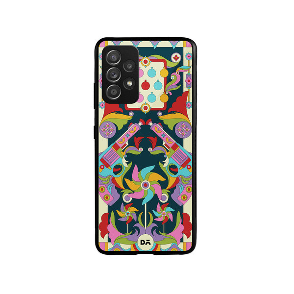 

DailyObjects Bandook Mela Glass Case Cover For Samsung Galaxy A52