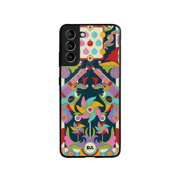 

DailyObjects Bandook Mela Glass Case Cover For Samsung Galaxy S21 FE