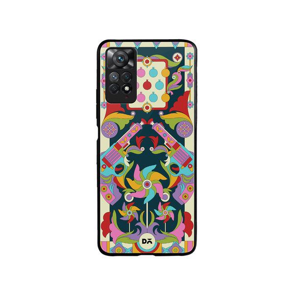 

DailyObjects Bandook Mela Glass Case Cover For Xiaomi Redmi Note 11 Pro