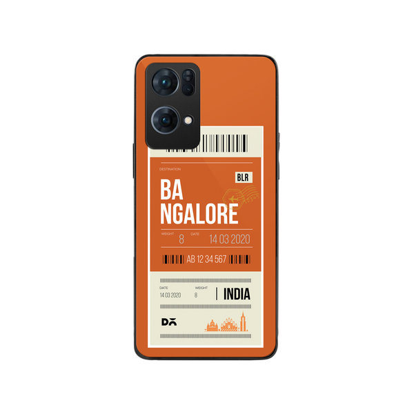 

DailyObjects Bangalore City Tag Glass Case Cover For Oppo Reno 7 Pro