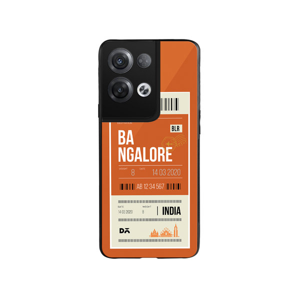 

DailyObjects Bangalore City Tag Glass Case Cover For Oppo Reno 8
