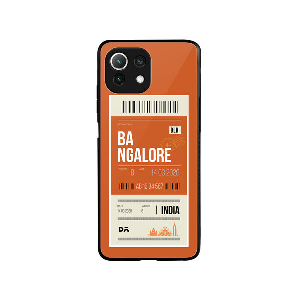 

DailyObjects Bangalore City Tag Glass Case Cover For Xiaomi Mi 11 Lite