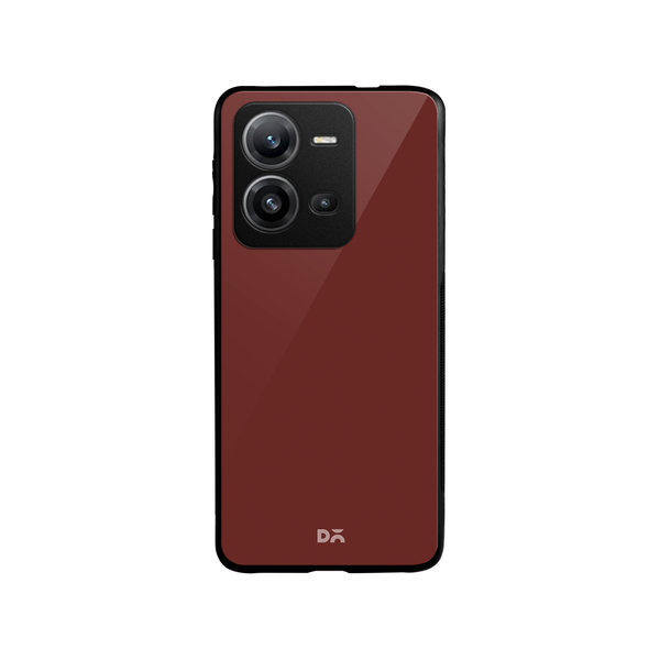 

DailyObjects Bark Brown Glass Case Cover For Vivo V25