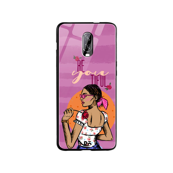 

DailyObjects Be You Tiful Glass Case Cover For OnePlus 7