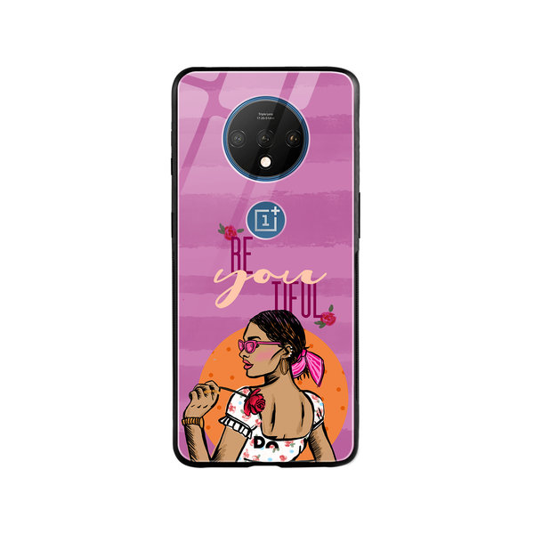 

DailyObjects Be You Tiful Glass Case Cover For OnePlus 7T