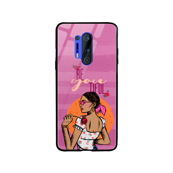 

DailyObjects Be You Tiful Glass Case Cover For OnePlus 8 Pro