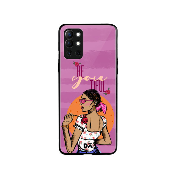 

DailyObjects Be You Tiful Glass Case Cover For OnePlus 9R