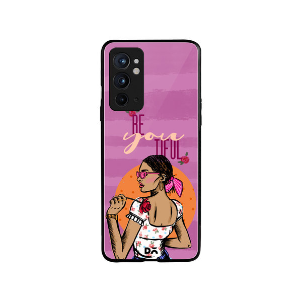 

DailyObjects Be You Tiful Glass Case Cover For OnePlus 9RT
