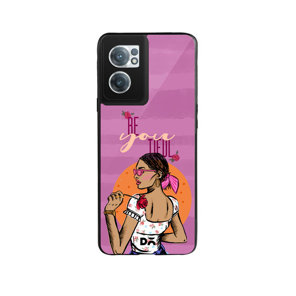 

DailyObjects Be You Tiful Glass Case Cover For OnePlus Nord CE 2