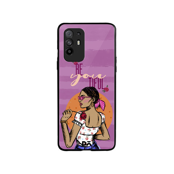 

DailyObjects Be You Tiful Glass Case Cover For Oppo F19 Pro Plus