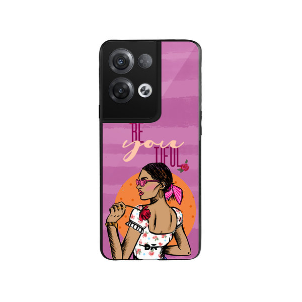 

DailyObjects Be You Tiful Glass Case Cover For Oppo Reno 8 Pro Plus