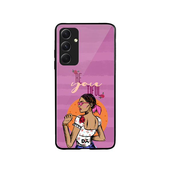 

DailyObjects Be You Tiful Glass Case Cover For Samsung Galaxy A54 5G