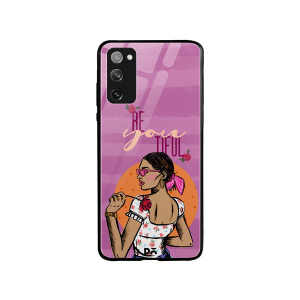 

DailyObjects Be You Tiful Glass Case Cover For Samsung Galaxy S20 FE