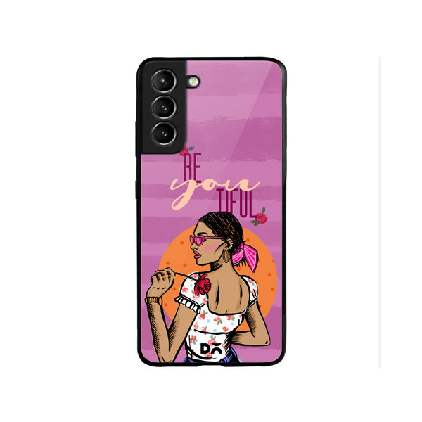 

DailyObjects Be You Tiful Glass Case Cover For Samsung Galaxy S22