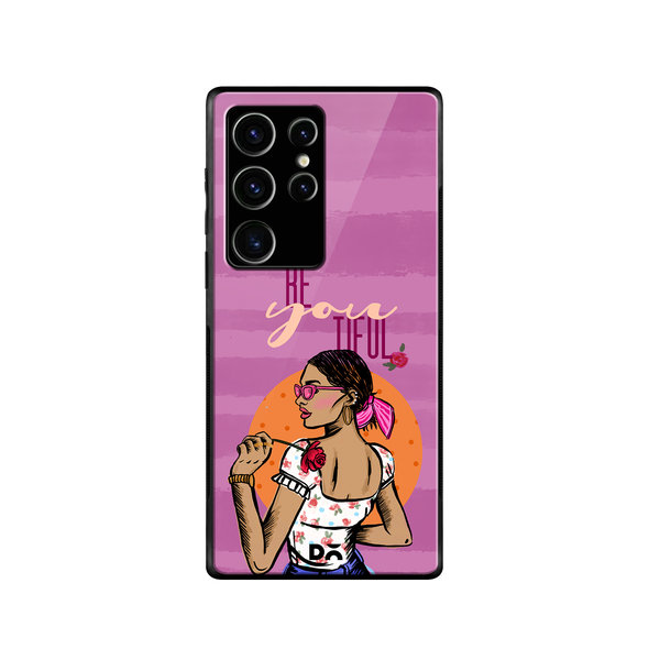 

DailyObjects Be You Tiful Glass Case Cover For Samsung Galaxy S23 Ultra