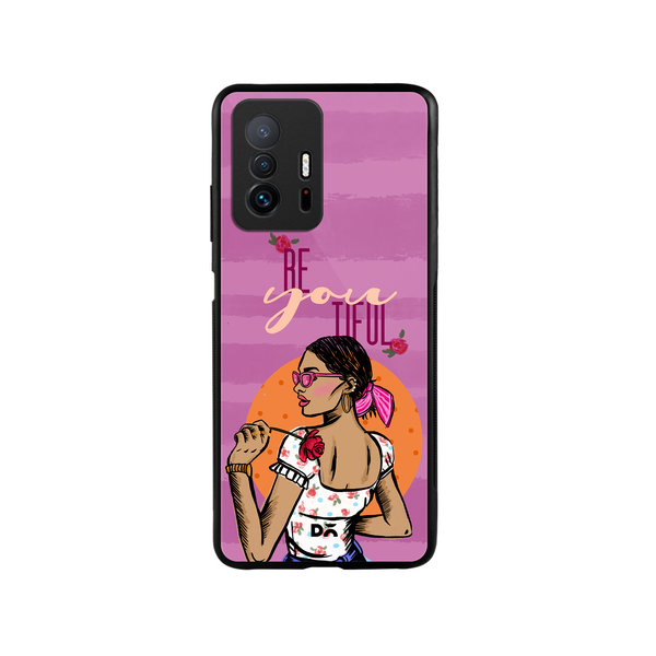 

DailyObjects Be You Tiful Glass Case Cover For Xiaomi 11T