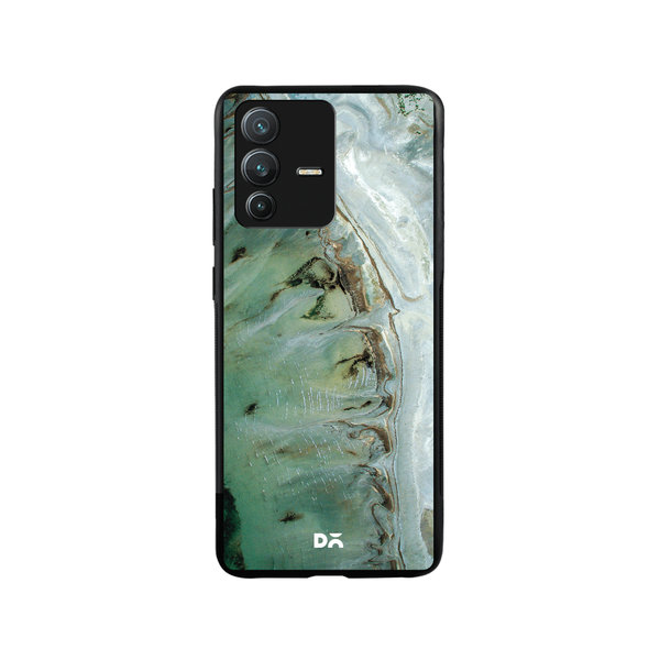 

DailyObjects Beach Marble Glass Case Cover For Vivo V23