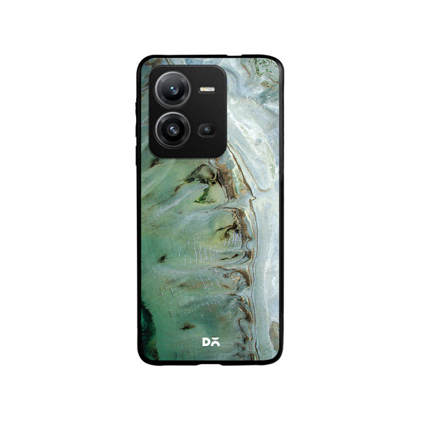 

DailyObjects Beach Marble Glass Case Cover For Vivo V25