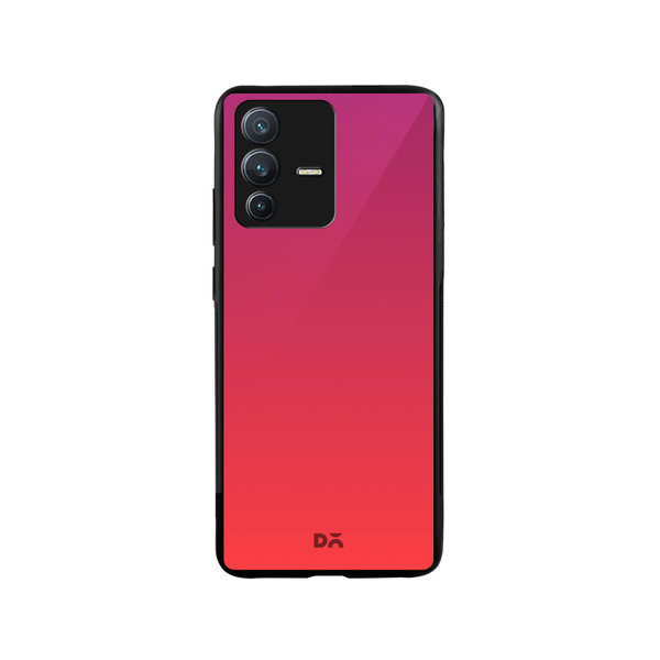 

DailyObjects Berry Gradient Glass Case Cover For Vivo V23