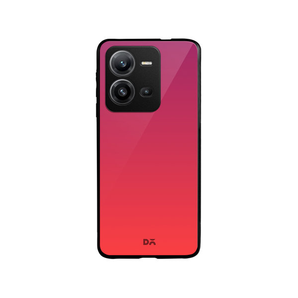 

DailyObjects Berry Gradient Glass Case Cover For Vivo V25
