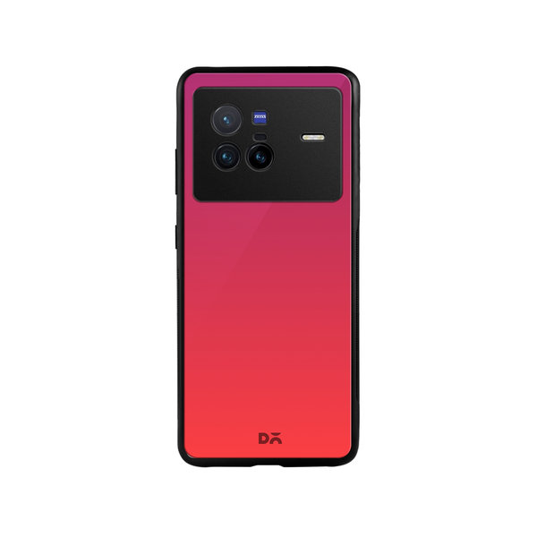 

DailyObjects Berry Gradient Glass Case Cover For Vivo X80
