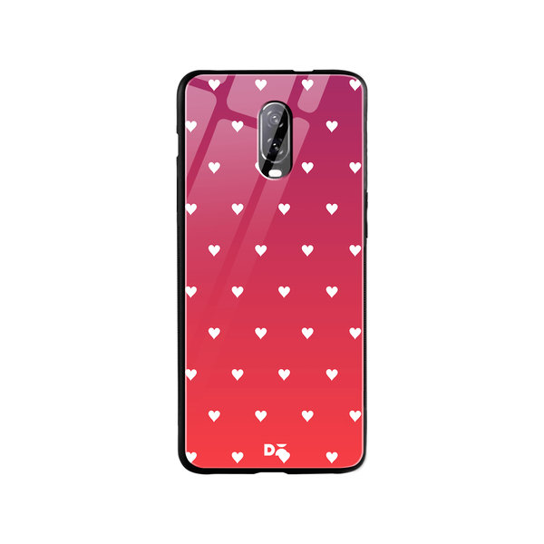 

DailyObjects Berry Hearts Glass Case Cover For OnePlus 7