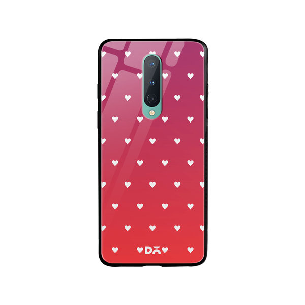 

DailyObjects Berry Hearts Glass Case Cover For OnePlus 8