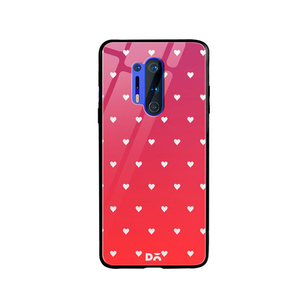 

DailyObjects Berry Hearts Glass Case Cover For OnePlus 8 Pro