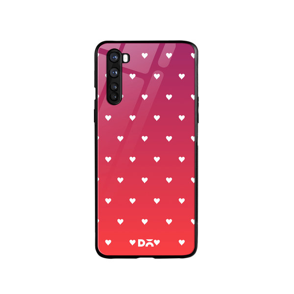 

DailyObjects Berry Hearts Glass Case Cover For OnePlus Nord