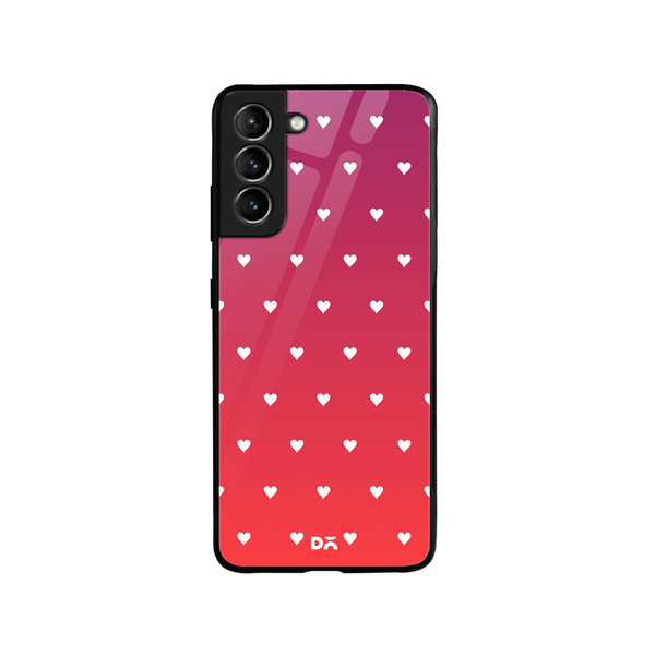 

DailyObjects Berry Hearts Glass Case Cover For Samsung Galaxy S21 Plus