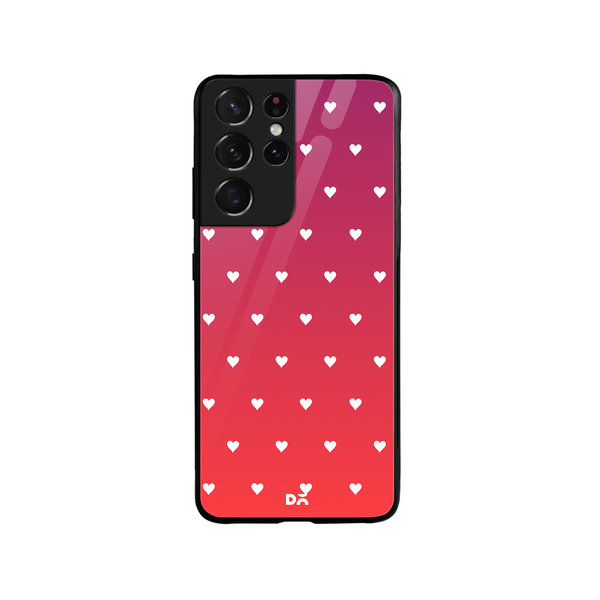 

DailyObjects Berry Hearts Glass Case Cover For Samsung Galaxy S21 Ultra