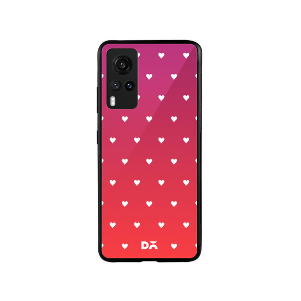 

DailyObjects Berry Hearts Glass Case Cover For Vivo X60