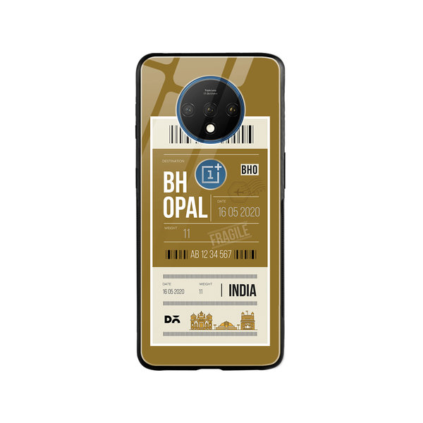 

DailyObjects Bhopal City Tag Glass Case Cover For OnePlus 7T