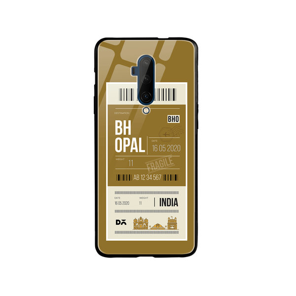 

DailyObjects Bhopal City Tag Glass Case Cover For OnePlus 7T Pro