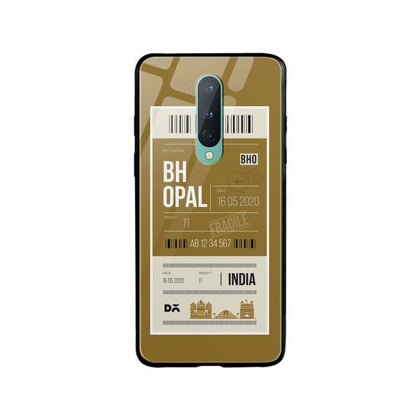 

DailyObjects Bhopal City Tag Glass Case Cover For OnePlus 8