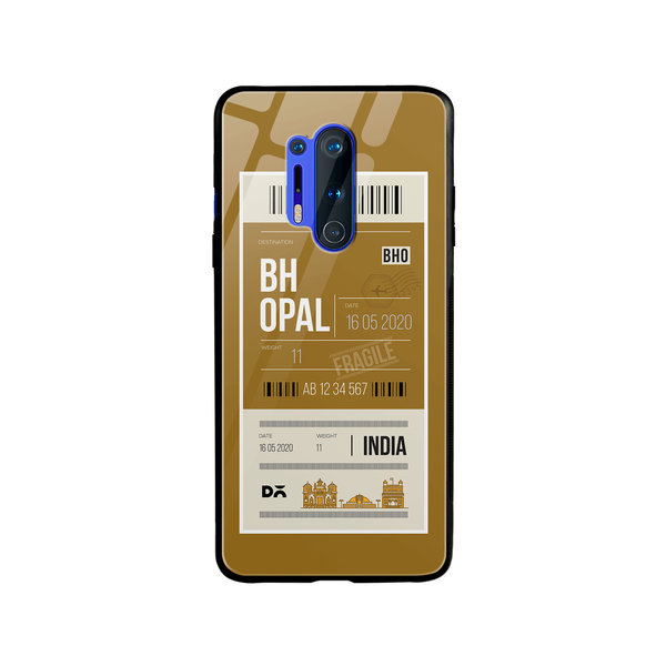

DailyObjects Bhopal City Tag Glass Case Cover For OnePlus 8 Pro