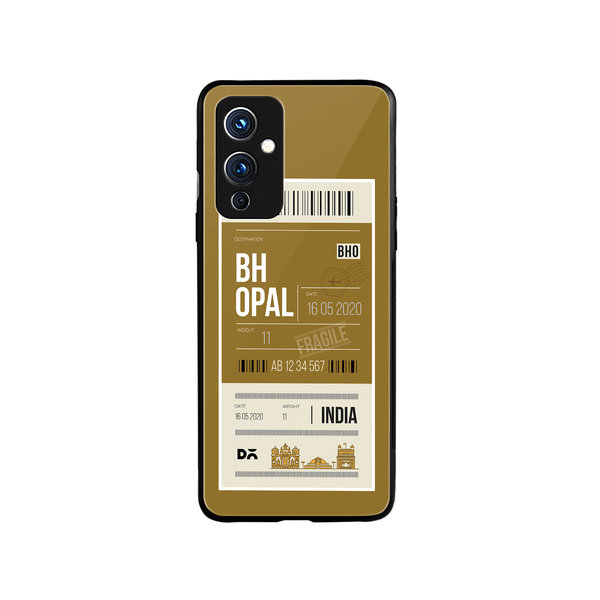 

DailyObjects Bhopal City Tag Glass Case Cover For OnePlus 9