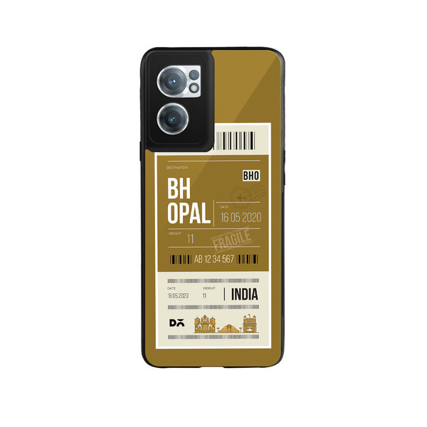 

DailyObjects Bhopal City Tag Glass Case Cover For OnePlus Nord CE 2