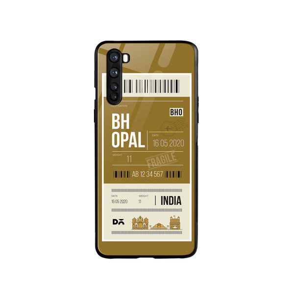 

DailyObjects Bhopal City Tag Glass Case Cover For OnePlus Nord