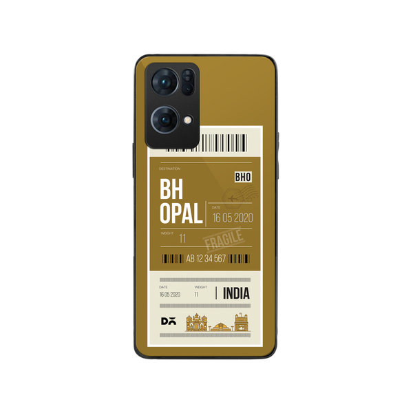 

DailyObjects Bhopal City Tag Glass Case Cover For Oppo Reno 7 Pro