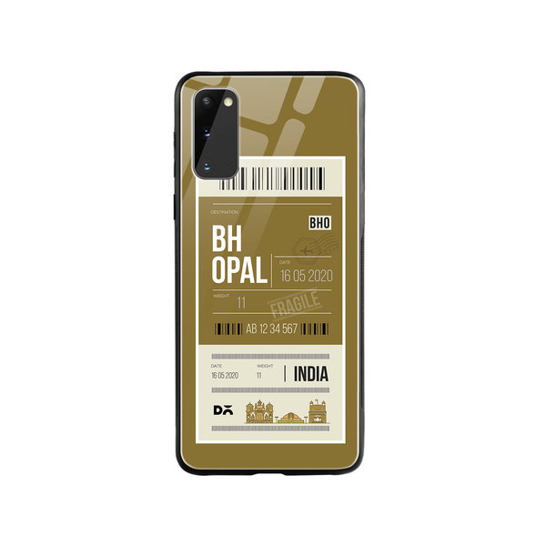 

DailyObjects Bhopal City Tag Glass Case Cover For Samsung Galaxy S20